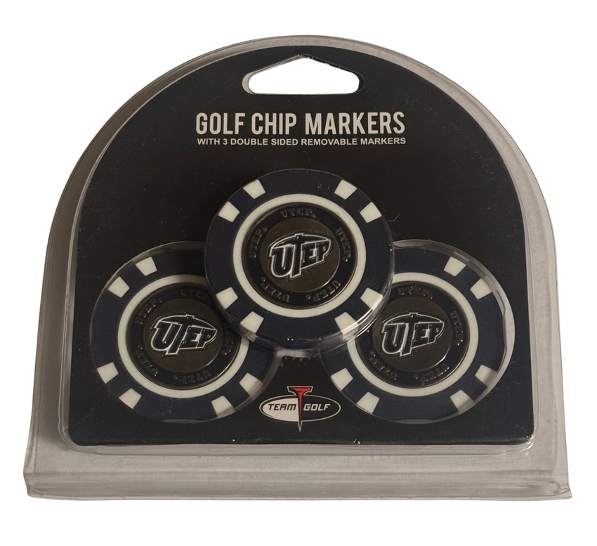 UTEP Miners 3 Pack Golf Chip Ball Markers