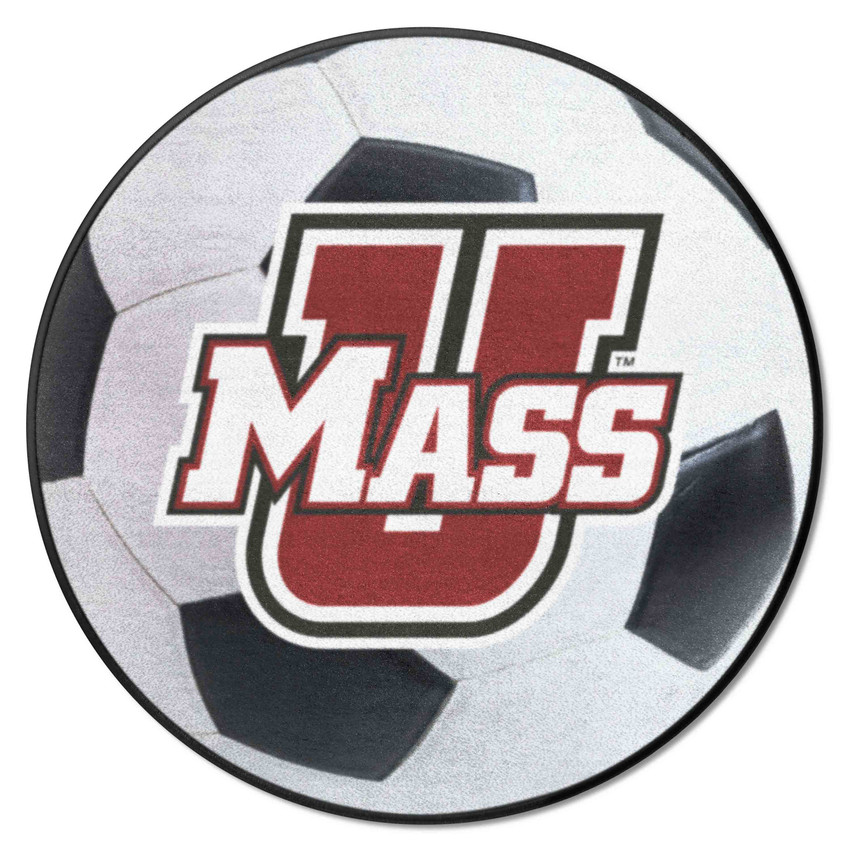 UMass Minutemen Soccer Ball Rug - 27in. Diameter