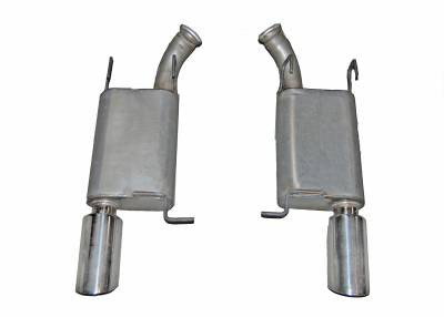 Gibson Exhaust 2011–2012 Ford Mustang Shelby GT500 5.4L Axle-Back Performance Exhaust – Dual Stainless – 619010