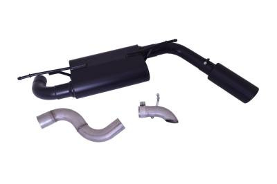 Gibson Cat-Back Performance Exhaust for 2018–2026 Jeep Wrangler JL 3.6L V6 / 2.0L – Single Side Black Tip – 617308B
