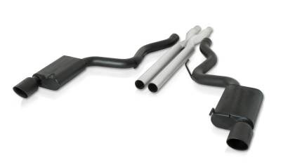 Gibson Cat-Back Performance Exhaust for 2015–2017 Ford Mustang GT 5.0L – Dual Black – 619016-B