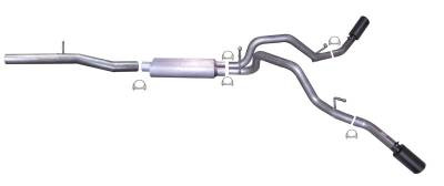 Gibson Cat-Back Performance Exhaust for 2014–2018 Chevy Silverado 1500 / GMC Sierra 1500 6.2L – Dual Extreme Black (65665B)