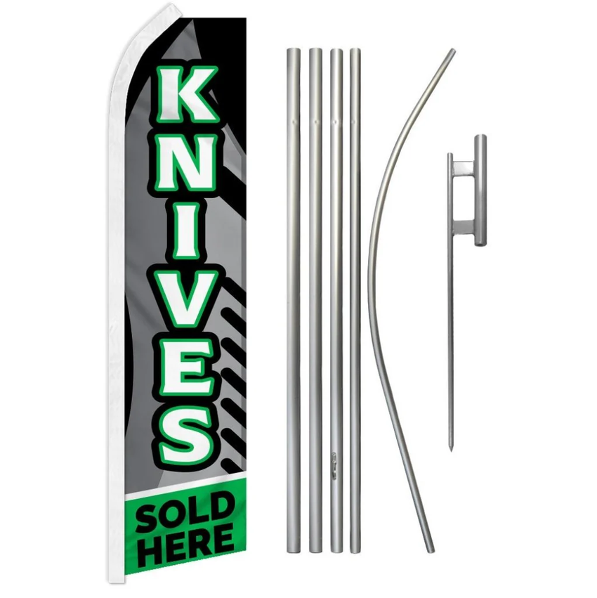 Knives Sold Here Super Flag & Pole Kit