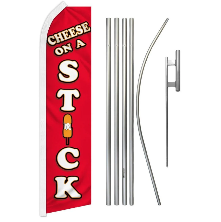 Cheese on a Stick Super Flag & Pole Kit