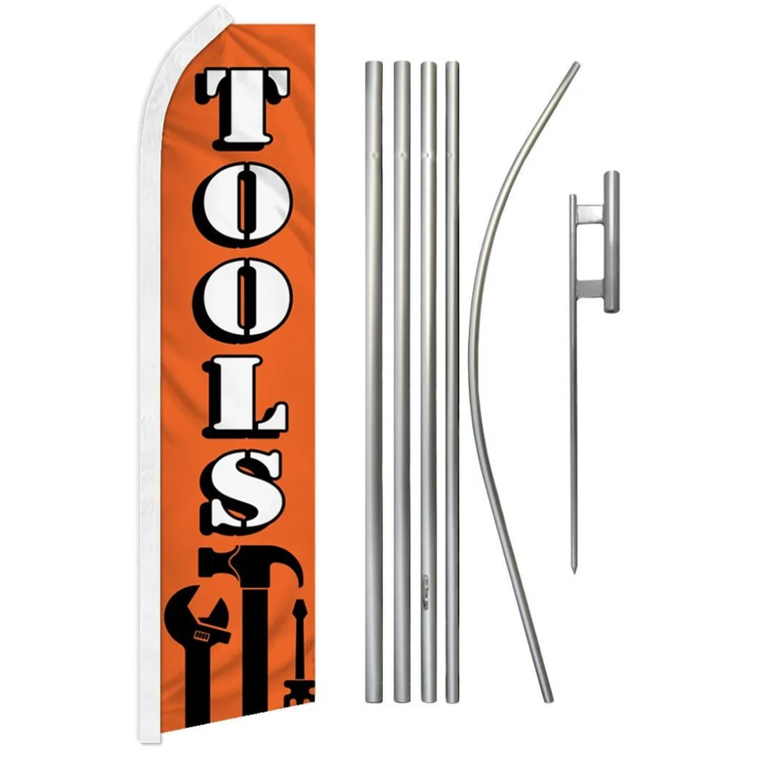 Tools (Orange) Super Flag & Pole Kit