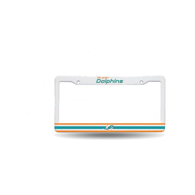 Miami Dolphins White Plastic Frame