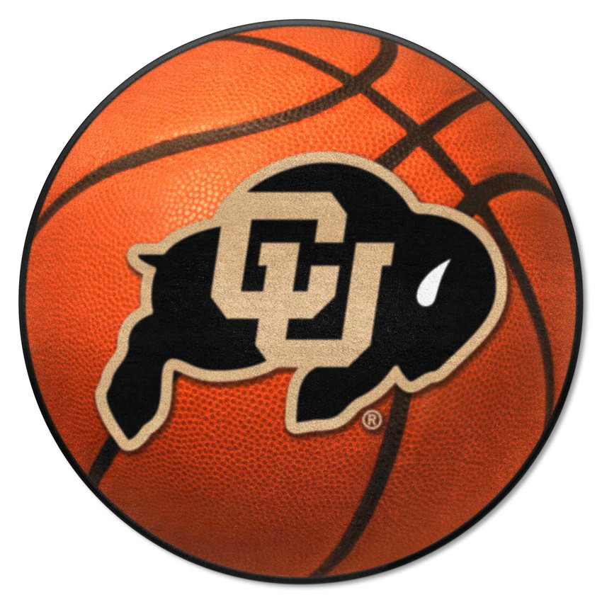 Colorado Buffaloes Basketball Rug - 27in. Diameter A