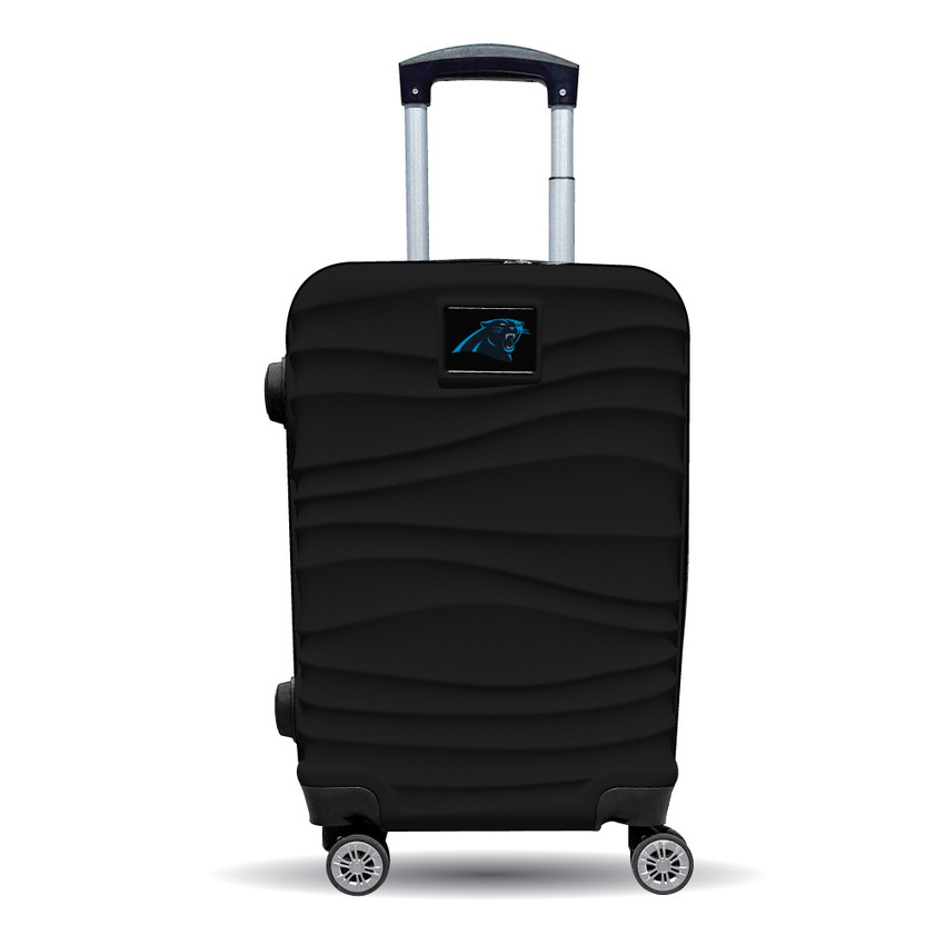 Carolina Panthers Color Blitz 21-Inch Hard-Shell Carry-On Spinner Luggage with TSA Lock - Black