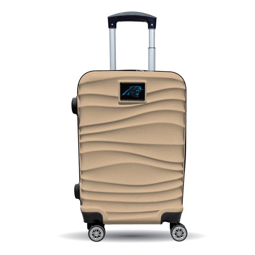 Carolina Panthers Color Blitz 21-Inch Hard-Shell Carry-On Spinner Luggage with TSA Lock - Tan