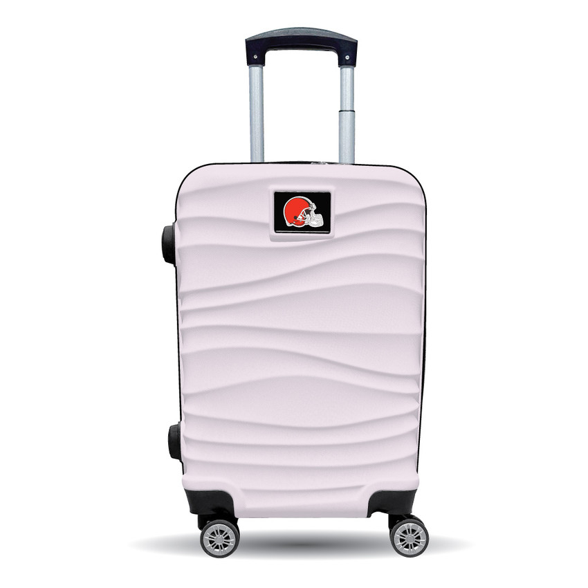 Cleveland Browns Color Blitz 21-Inch Hard-Shell Carry-On Spinner Luggage with TSA Lock - Pink