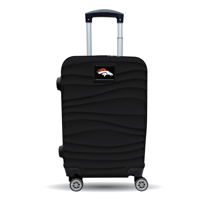 Denver Broncos Color Blitz 21-Inch Hard-Shell Carry-On Spinner Luggage with TSA Lock - Black