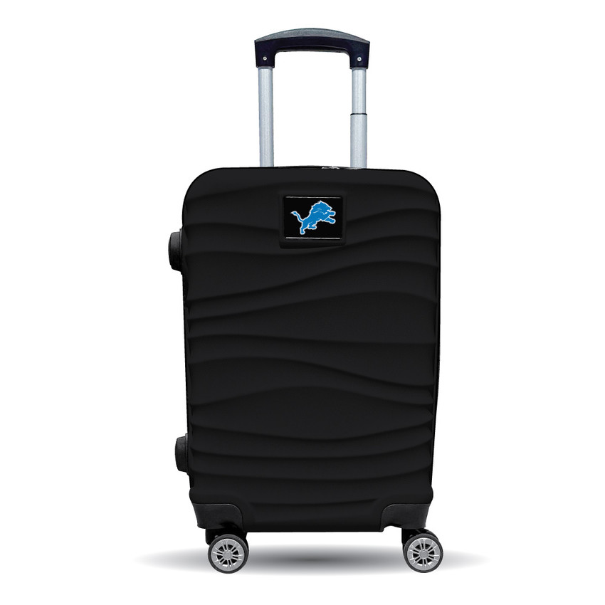 Detroit Lions Color Blitz 21-Inch Hard-Shell Carry-On Spinner Luggage with TSA Lock - Black