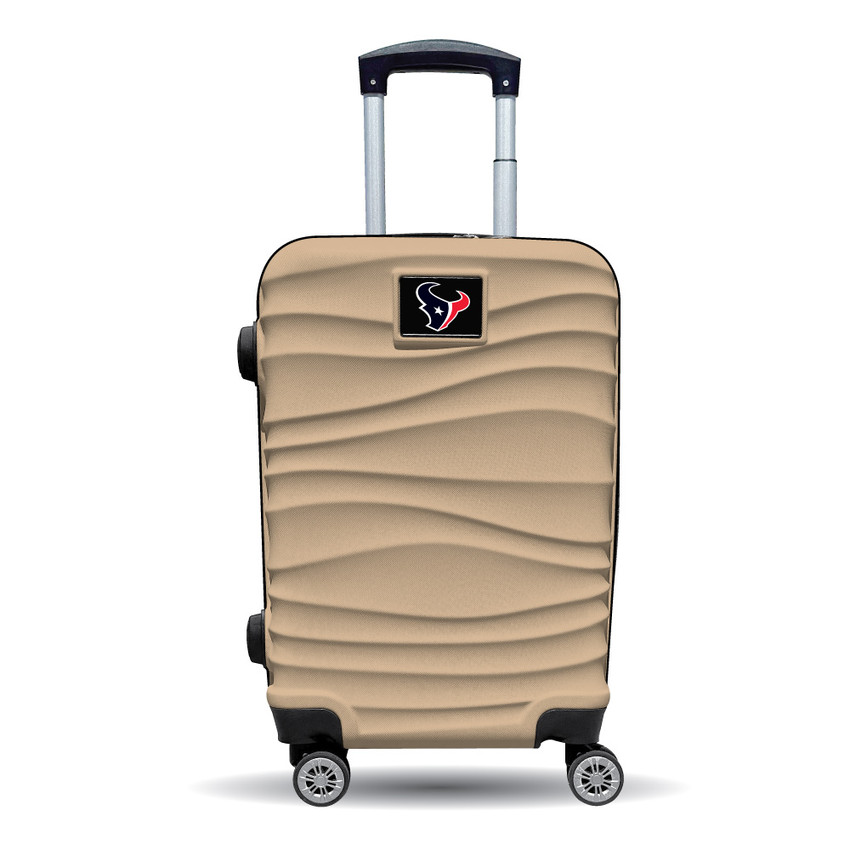 Houston Texans Color Blitz 21-Inch Hard-Shell Carry-On Spinner Luggage with TSA Lock - Tan