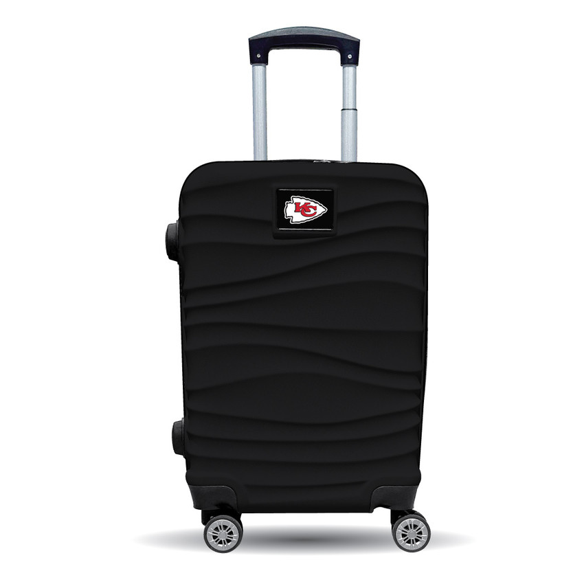 Kansas City Chiefs Color Blitz 21-Inch Hard-Shell Carry-On Spinner Luggage with TSA Lock - Black