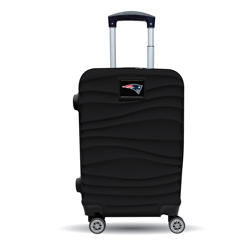 New England Patriots Color Blitz 21-Inch Hard-Shell Carry-On Spinner Luggage with TSA Lock - Black