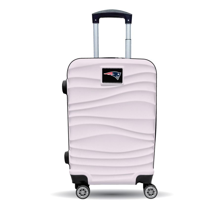 New England Patriots Color Blitz 21-Inch Hard-Shell Carry-On Spinner Luggage with TSA Lock - Pink