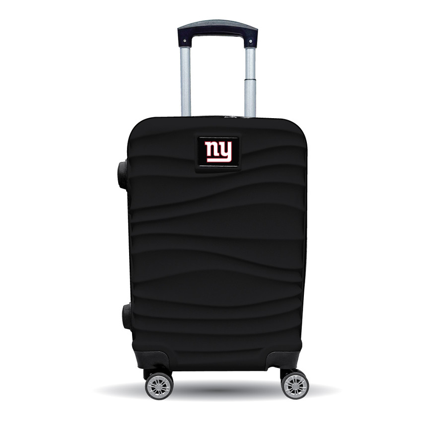 New York Giants Color Blitz 21-Inch Hard-Shell Carry-On Spinner Luggage with TSA Lock - Black