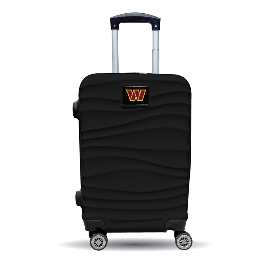 Washington Commanders Color Blitz 21-Inch Hard-Shell Carry-On Spinner Luggage with TSA Lock - Black
