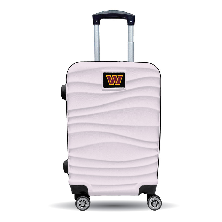Washington Commanders Color Blitz 21-Inch Hard-Shell Carry-On Spinner Luggage with TSA Lock - Pink
