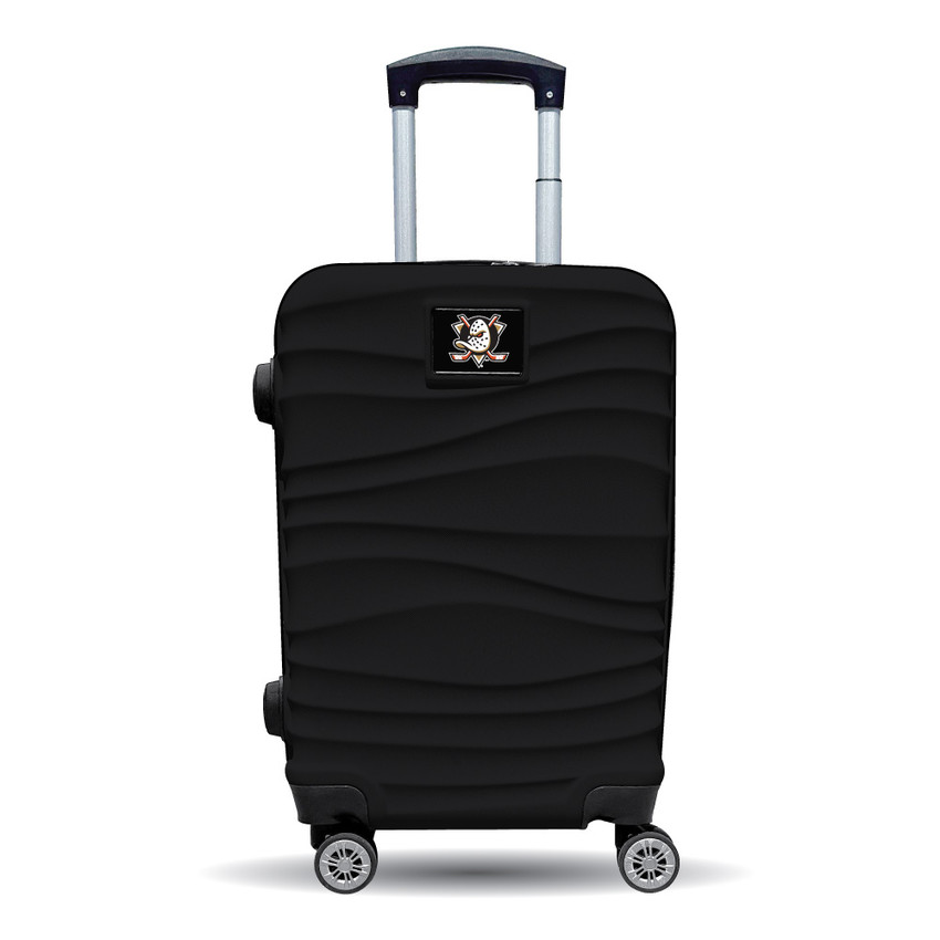 Anaheim Ducks Color Blitz 21-Inch Hard-Shell Carry-On Spinner Luggage with TSA Lock - Black