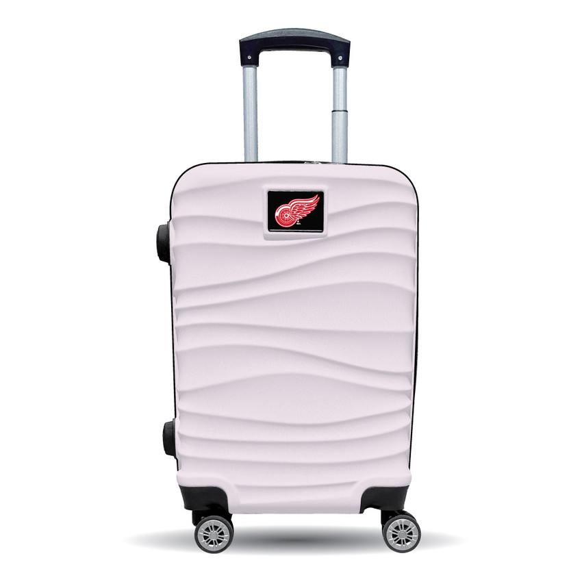 Detroit Red Wings Color Blitz 21-Inch Hard-Shell Carry-On Spinner Luggage with TSA Lock - Pink