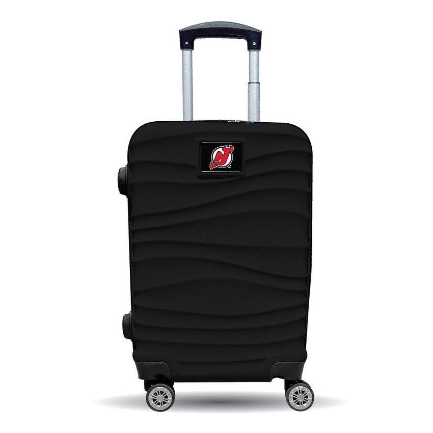 New Jersey Devils Color Blitz 21-Inch Hard-Shell Carry-On Spinner Luggage with TSA Lock - Black