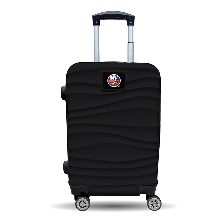 New York Islanders Color Blitz 21-Inch Hard-Shell Carry-On Spinner Luggage with TSA Lock - Black