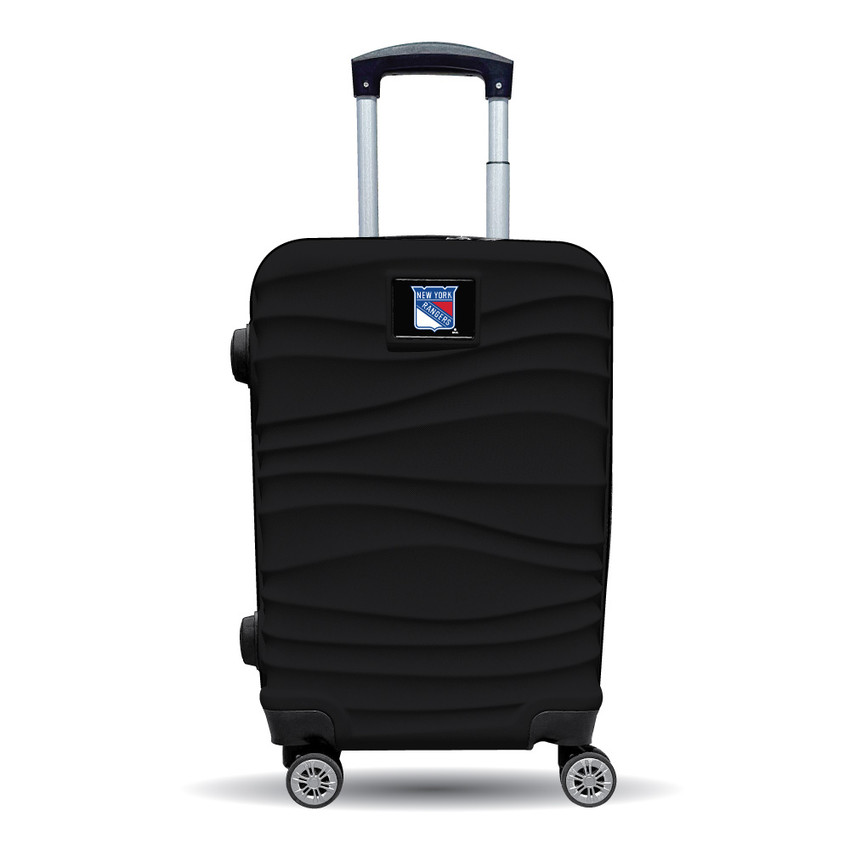 New York Rangers Color Blitz 21-Inch Hard-Shell Carry-On Spinner Luggage with TSA Lock - Black