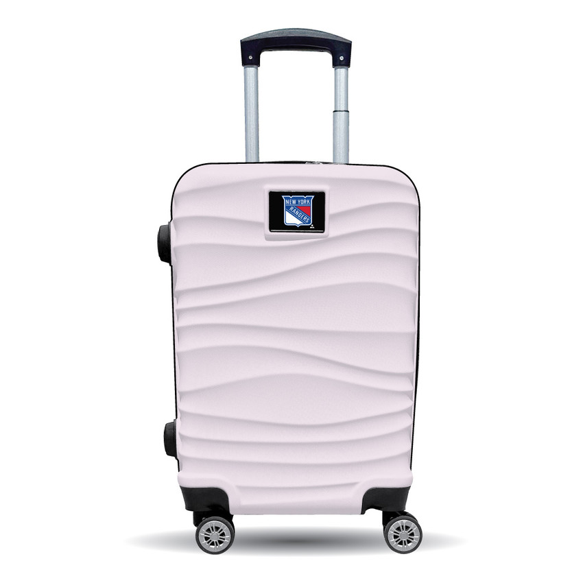 New York Rangers Color Blitz 21-Inch Hard-Shell Carry-On Spinner Luggage with TSA Lock - Pink