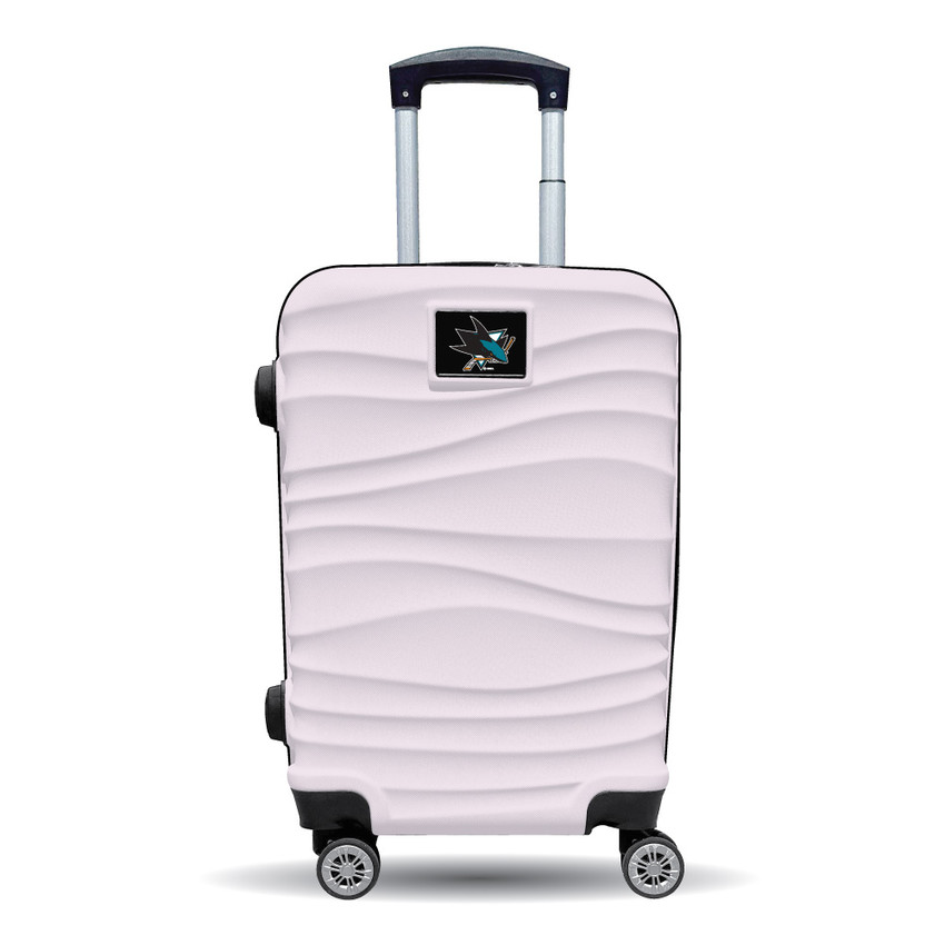 San Jose Sharks Color Blitz 21-Inch Hard-Shell Carry-On Spinner Luggage with TSA Lock - Pink