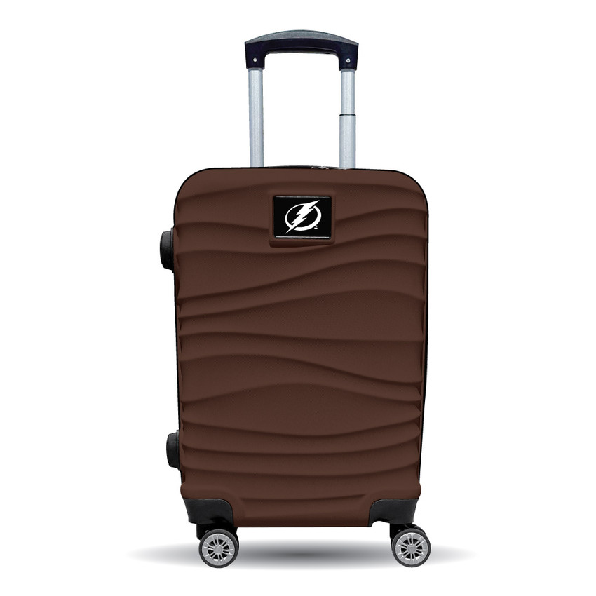 Tampa Bay Lightning Color Blitz 21-Inch Hard-Shell Carry-On Spinner Luggage with TSA Lock - Brown