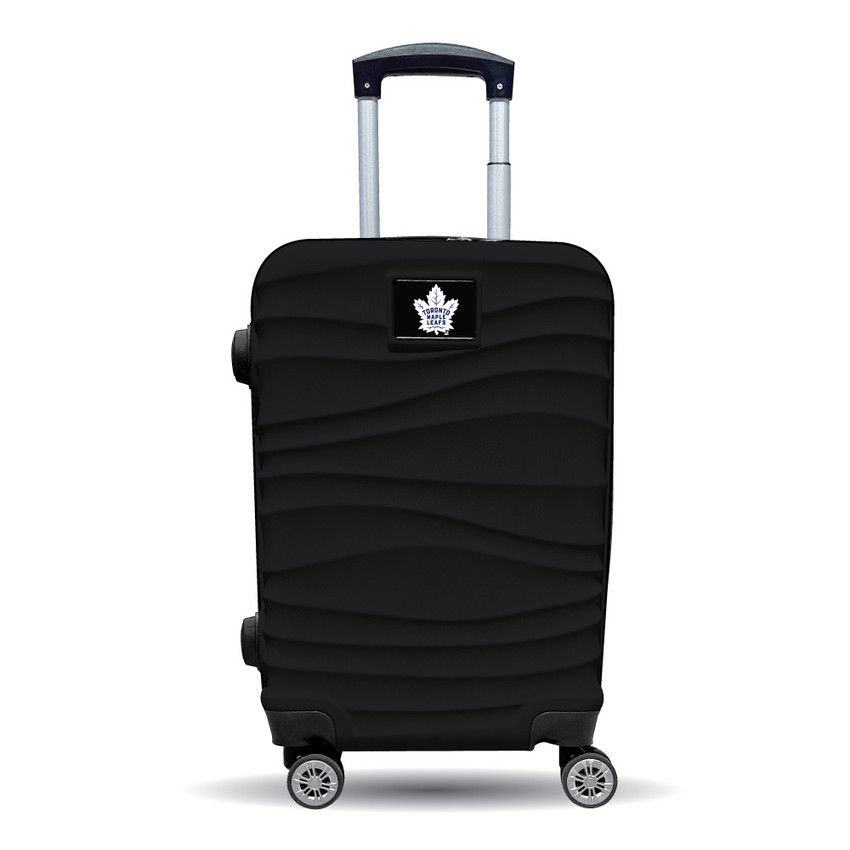 Toronto Maple Leafs Color Blitz 21-Inch Hard-Shell Carry-On Spinner Luggage with TSA Lock - Black