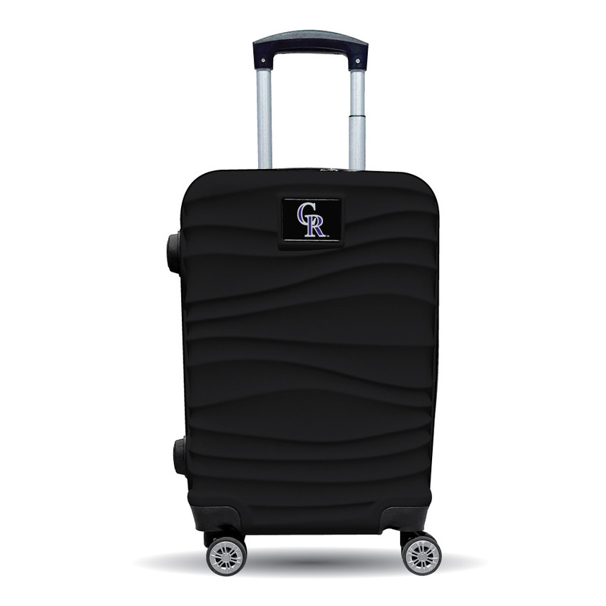 Colorado Rockies Color Blitz 21-Inch Hard-Shell Carry-On Spinner Luggage with TSA Lock - Black