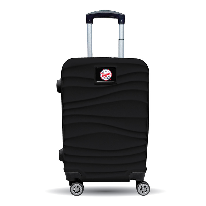 Minnesota Twins Color Blitz 21-Inch Hard-Shell Carry-On Spinner Luggage with TSA Lock - Black