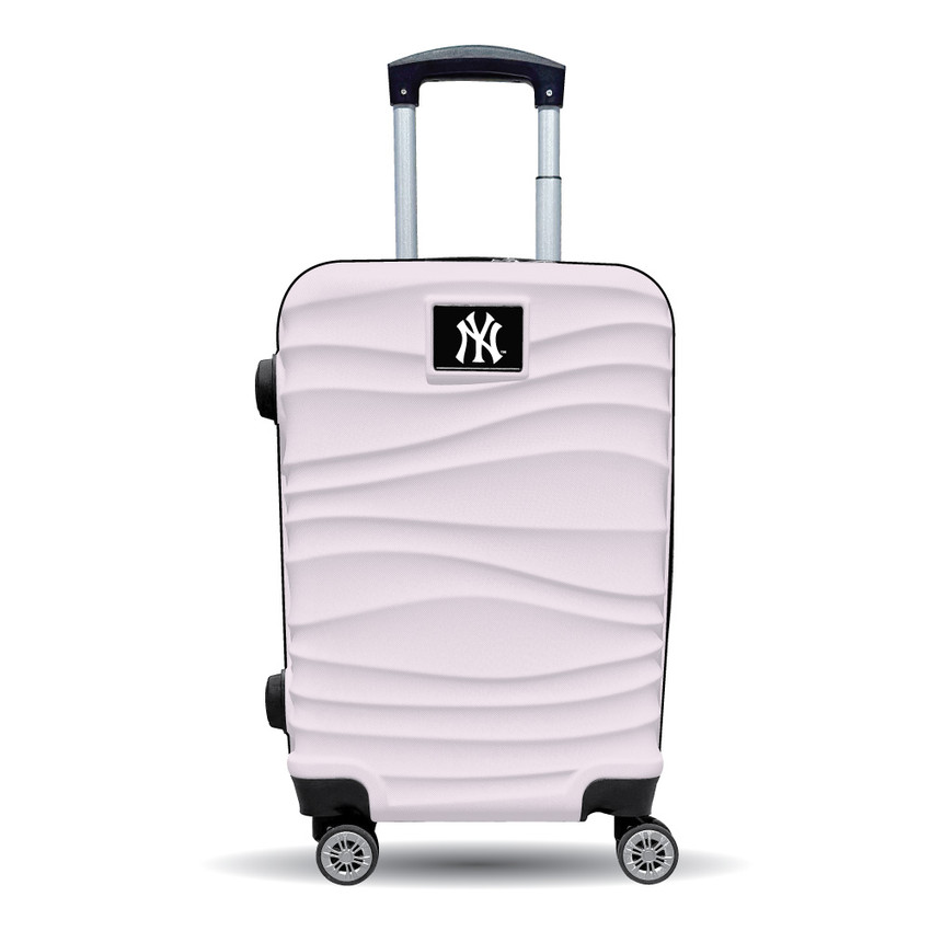 New York Yankees Color Blitz 21-Inch Hard-Shell Carry-On Spinner Luggage with TSA Lock - Pink