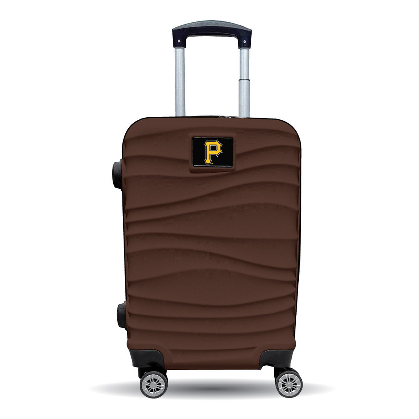 Pittsburgh Pirates Color Blitz 21-Inch Hard-Shell Carry-On Spinner Luggage with TSA Lock - Brown