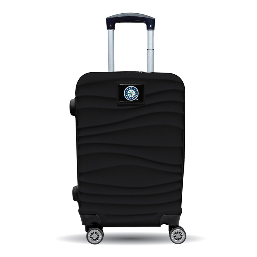 Seattle Mariners Color Blitz 21-Inch Hard-Shell Carry-On Spinner Luggage with TSA Lock - Black