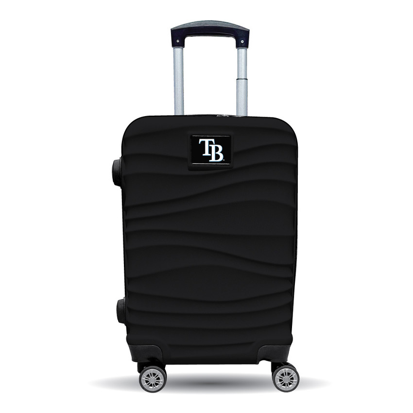 Tampa Bay Rays Color Blitz 21-Inch Hard-Shell Carry-On Spinner Luggage with TSA Lock - Black