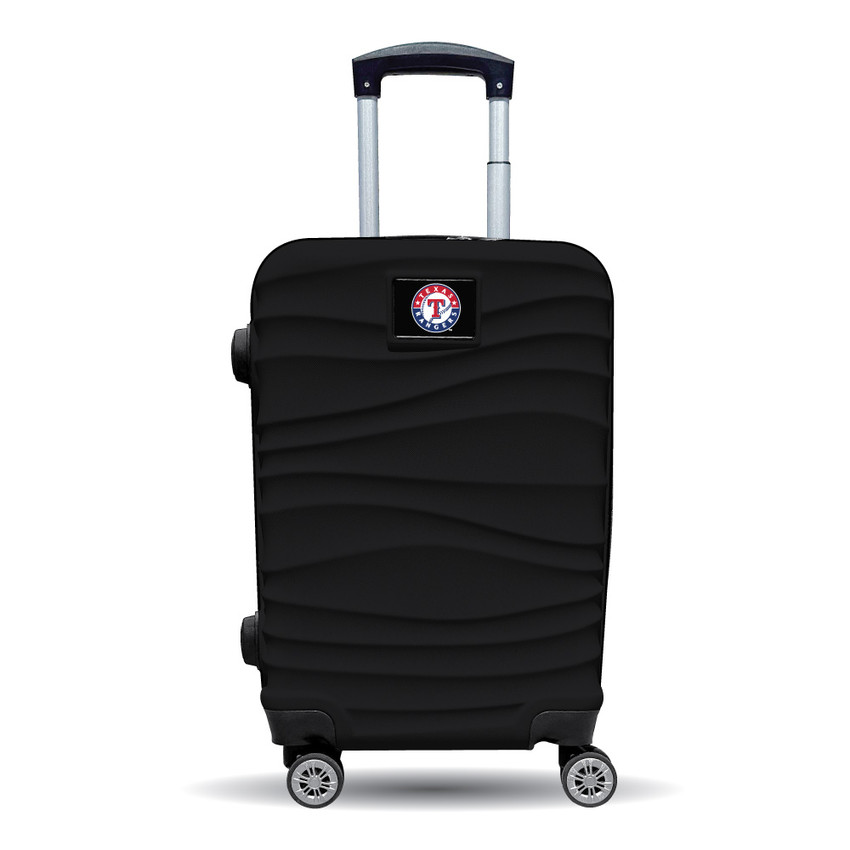 Texas Rangers Color Blitz 21-Inch Hard-Shell Carry-On Spinner Luggage with TSA Lock - Black