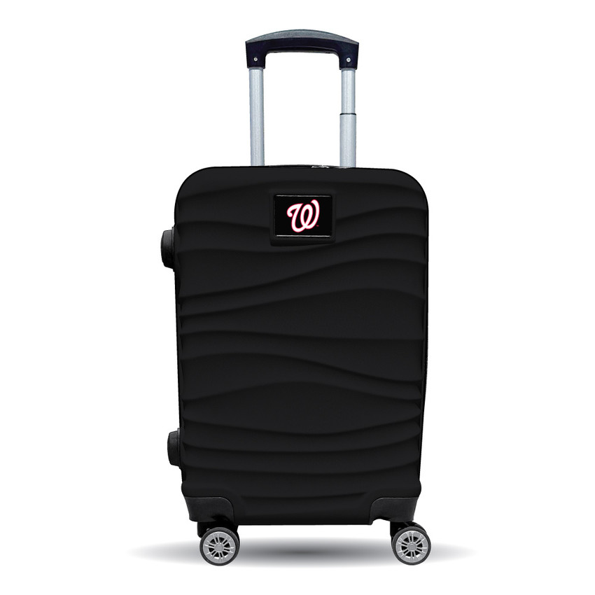 Washington Nationals Color Blitz 21-Inch Hard-Shell Carry-On Spinner Luggage with TSA Lock - Black