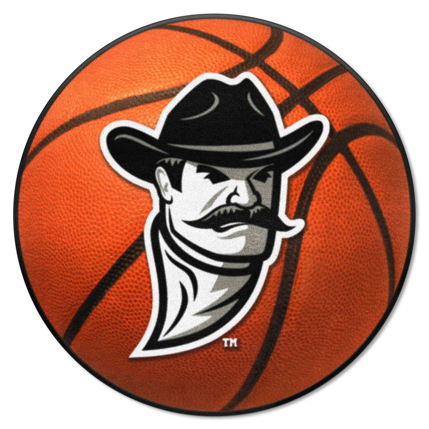New Mexico State Aggies Basketball Rug - 27in. Diameter