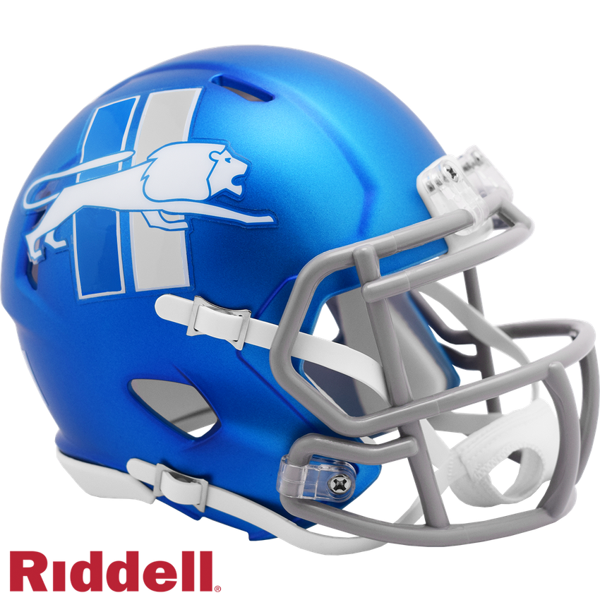 Detroit Lions Helmet Riddell Replica Mini Speed Style On-Field Alternate 2023