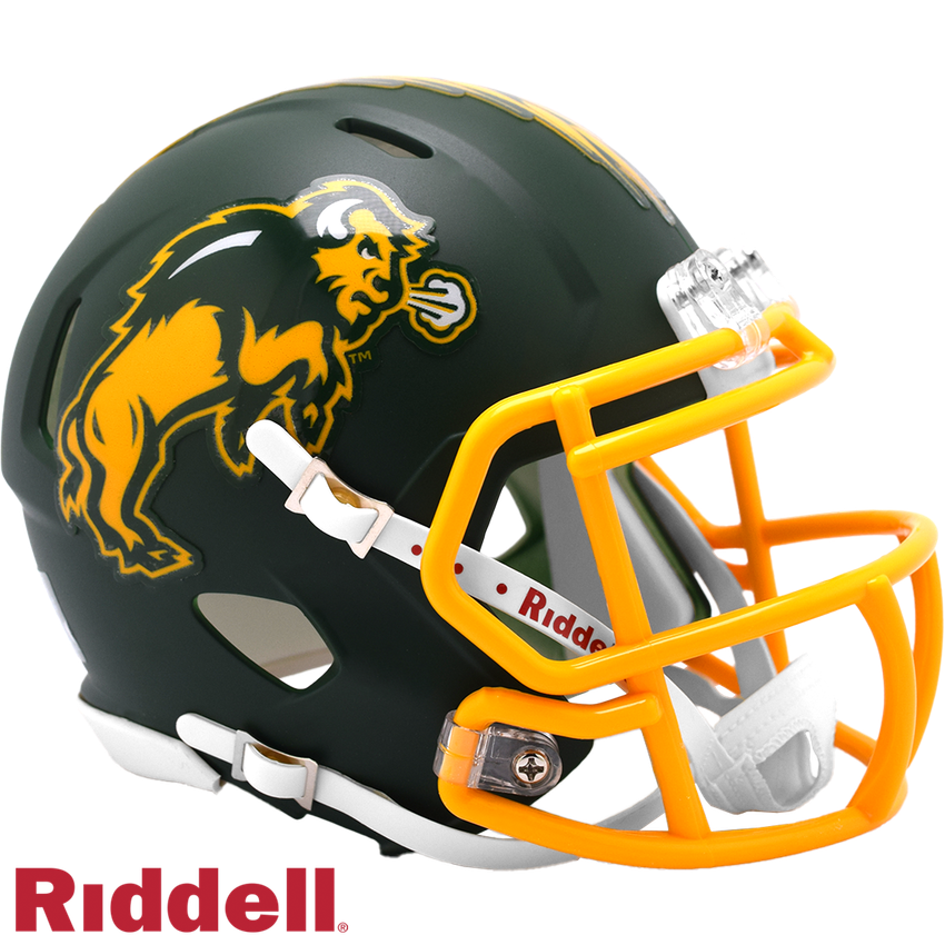 North Dakota State Bison Helmet Riddell Replica Mini Speed Style Harvest Design