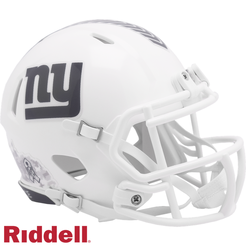 New York Giants Helmet Riddell Replica Mini Speed Style Salute To Service 2024