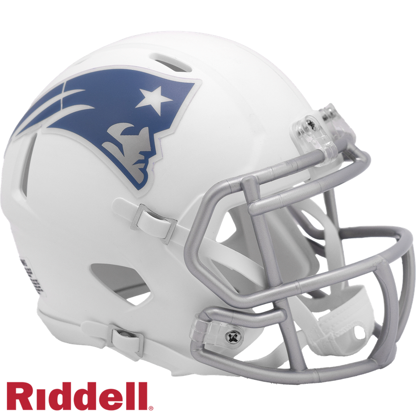 New England Patriots Helmet Riddell Replica Mini Speed Style Rivalry Alternate 2025