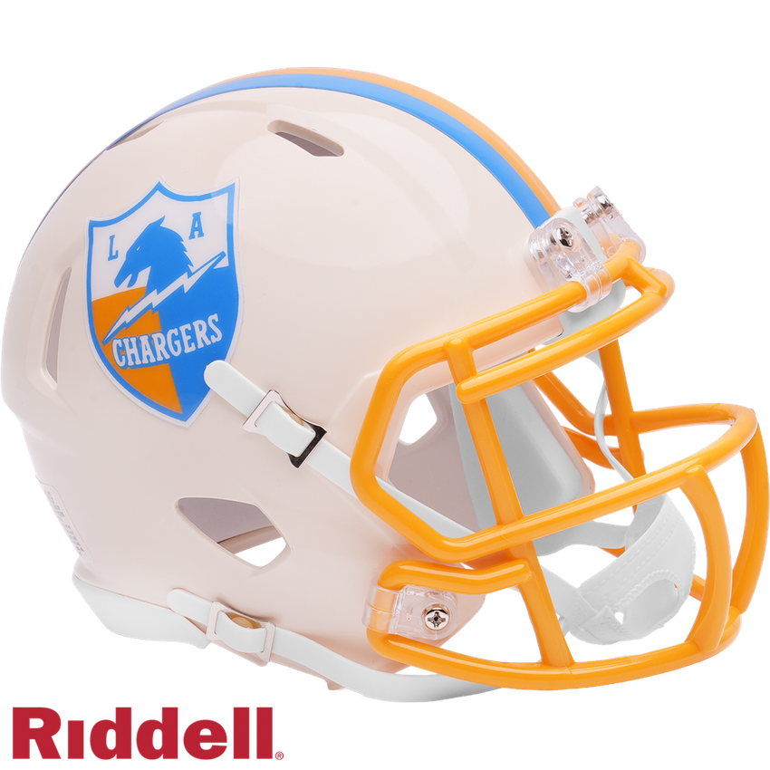 Los Angeles Chargers Helmet Riddell Replica Mini Speed Style Retro Collection