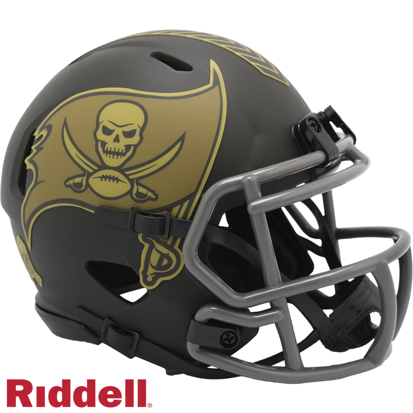 Tampa Bay Buccaneers Helmet Riddell Replica Mini Speed Style Salute To Service 2025