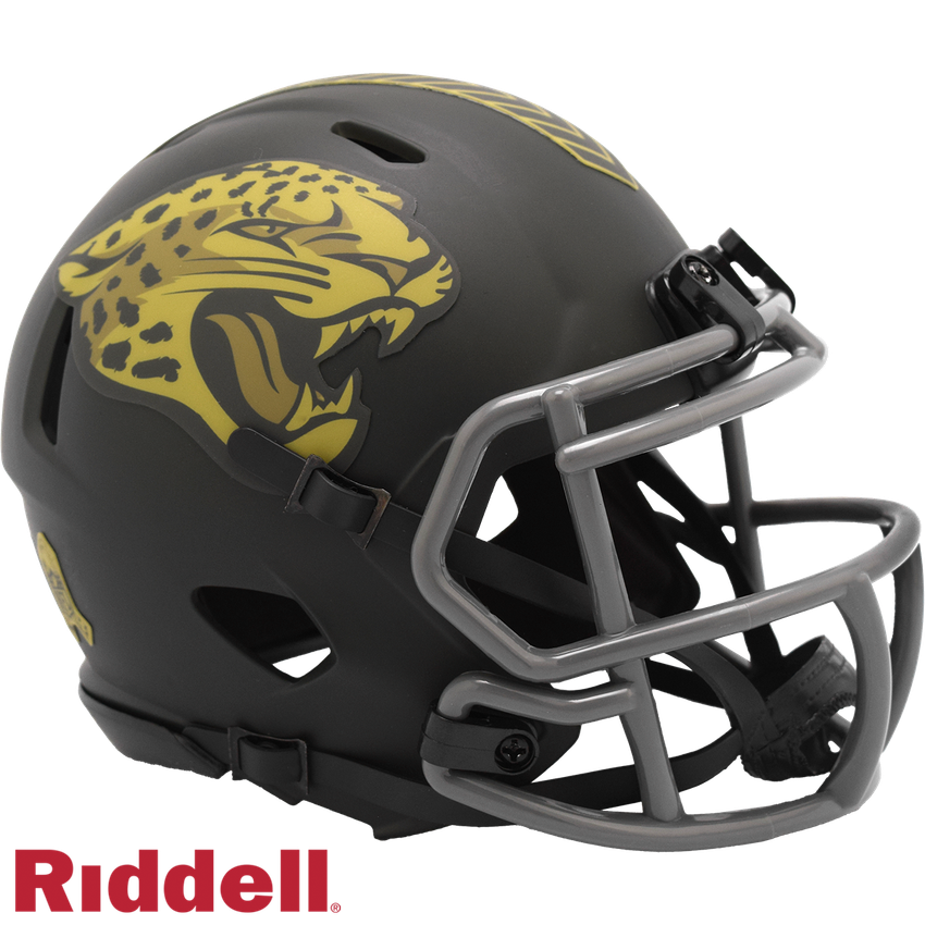 Jacksonville Jaguars Helmet Riddell Replica Mini Speed Style Salute To Service 2025