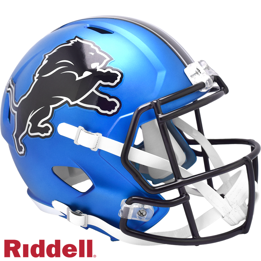 Detroit Lions Helmet Riddell Replica Full Size Speed Style On-Field Alternate 2024