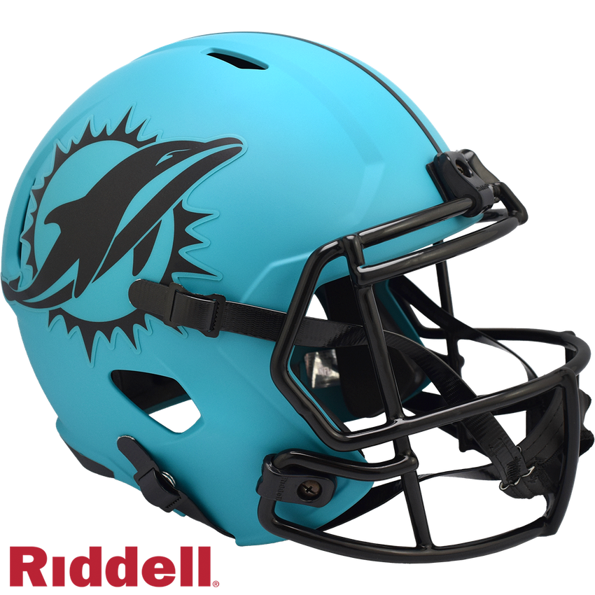 Miami Dolphins Helmet Riddell Replica Full Size Speed Style Rave Alternate